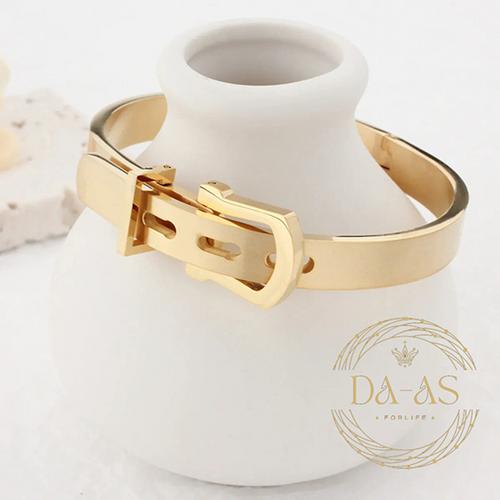 Trendy Buckle Style Gold & Rose Bracelets