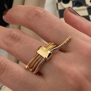Elegant Modern Gold Wrap-Around Ring
