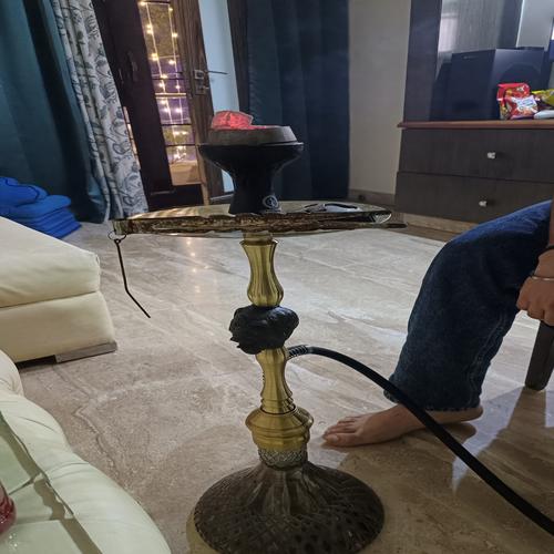 Elegant Brass Hookah Shisha Pipe - Image 3