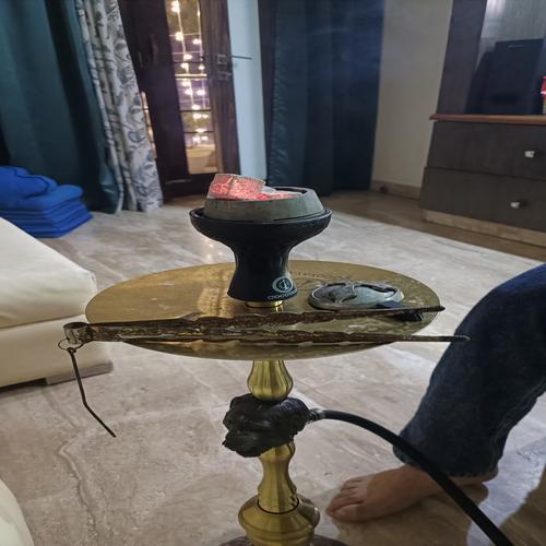 Elegant Brass Hookah Shisha Pipe - Image 2